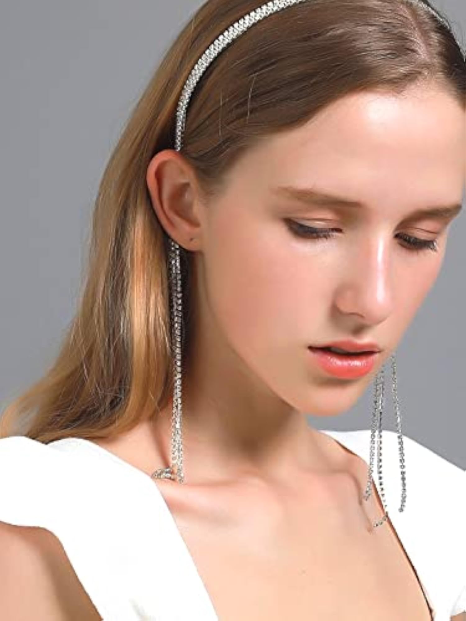 Tassel Hairband Bridal Crystal Headpiece